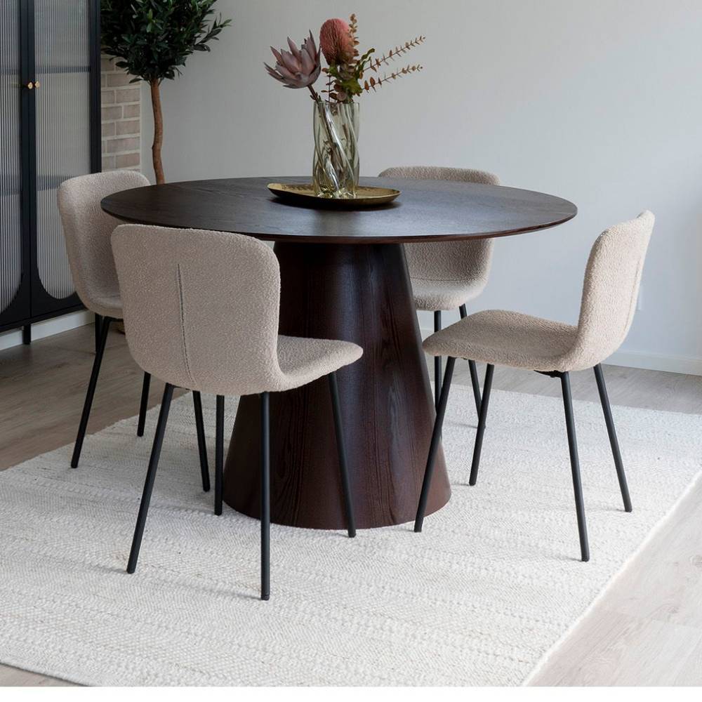 Esszimmertisch Trelanda in Dunkelbraun 120 cm breit