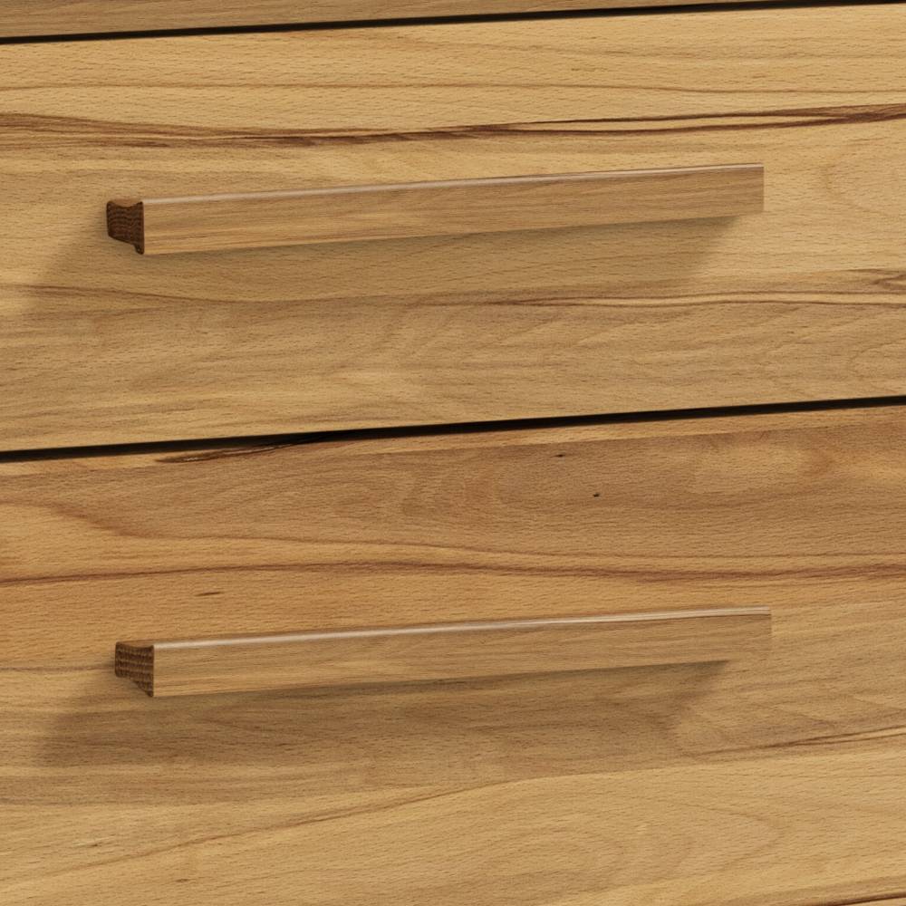 Schlafzimmer Kommode Salva in Wildbuchefarben und Weiß