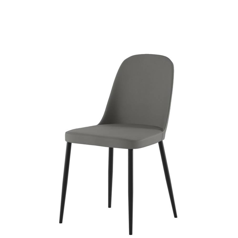 Kuechenstuhl Gela mit Gestell aus Metall 47 cm Sitzhöhe (4er Set)
