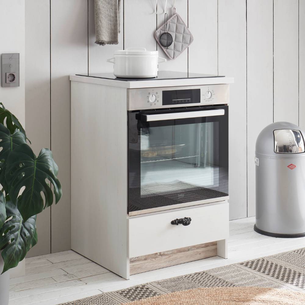Herdumbau Schrank Flurencina im Landhausstil mit einer Schublade
