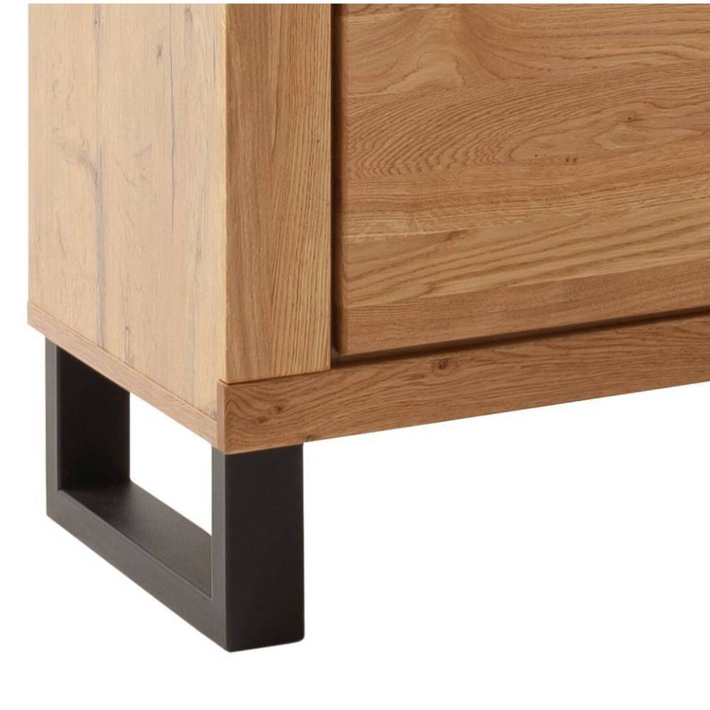 Highboard Suzana im Industry und Loft Stil mit Glastür links