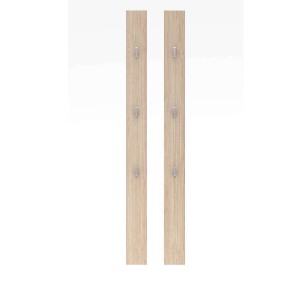 Garderobenpaneele Daniele in Eichefarben 150 cm hoch (2er Set)