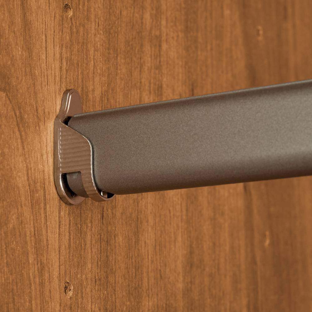 Drehtürschrank Durac in Eiche Bianco und Weiß