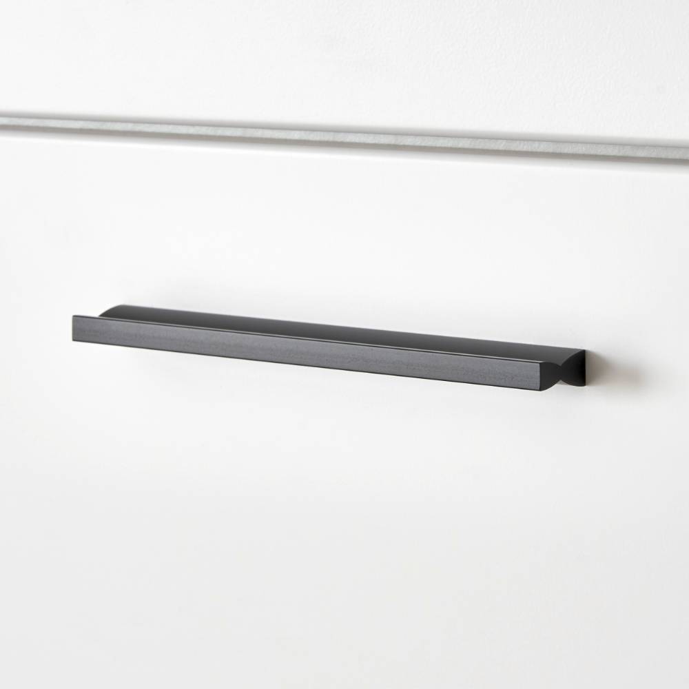 Wohnzimmer Anbauwand Asprecca in modernem Design 195 cm hoch (dreiteilig)