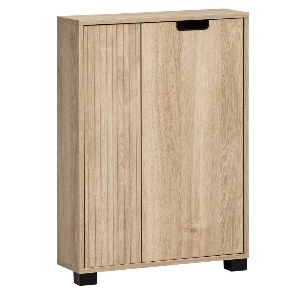 Dielenschrank Rasvanna in Weißeiche Holzoptik 60 cm breit