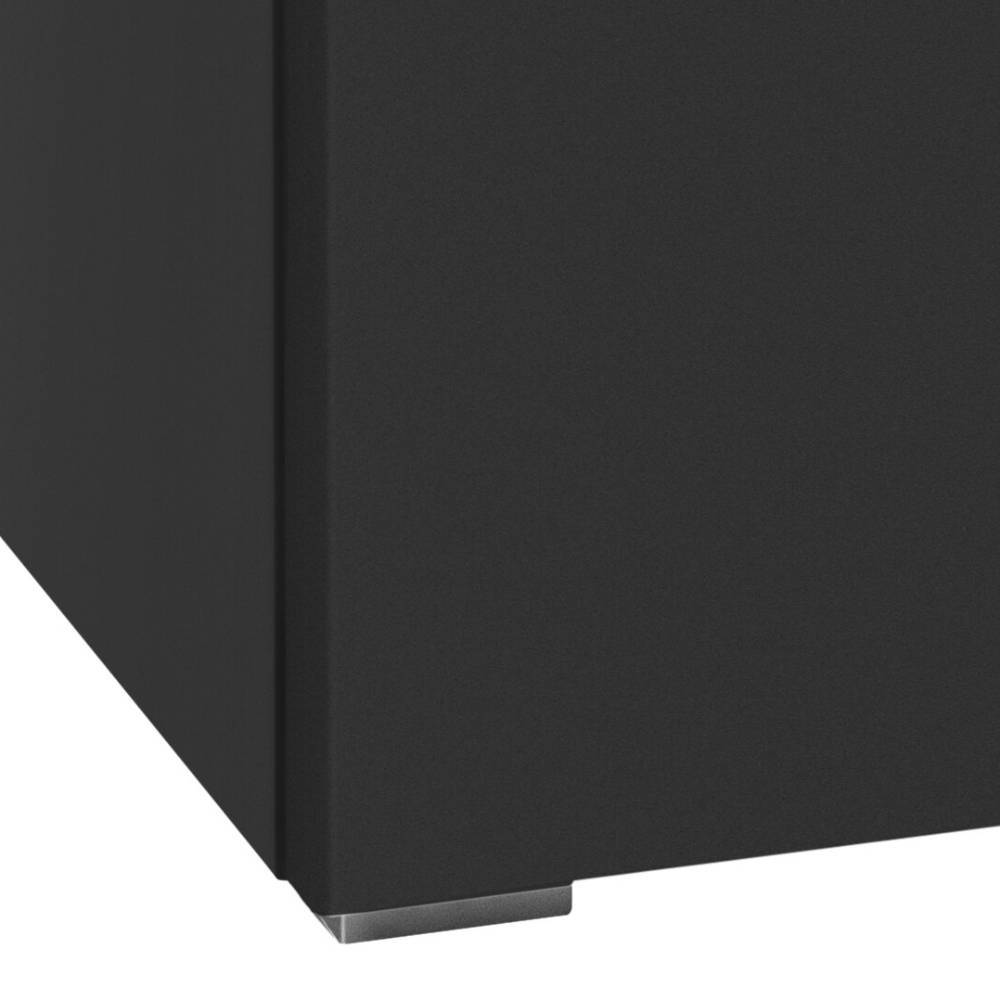 Schrank Cloenra in Anthrazit mit Metallgriff