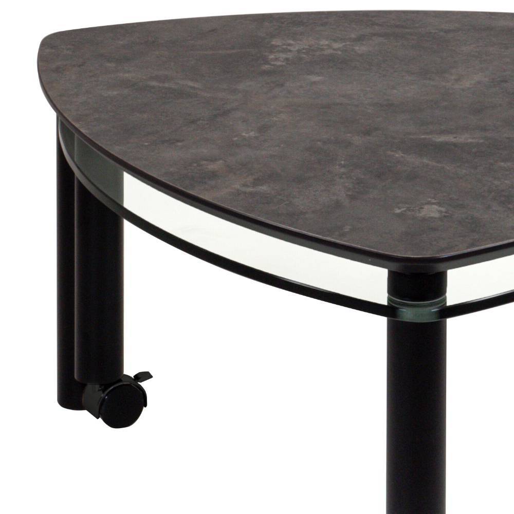 Sofatisch Anela in Wankelform - Steinoptik