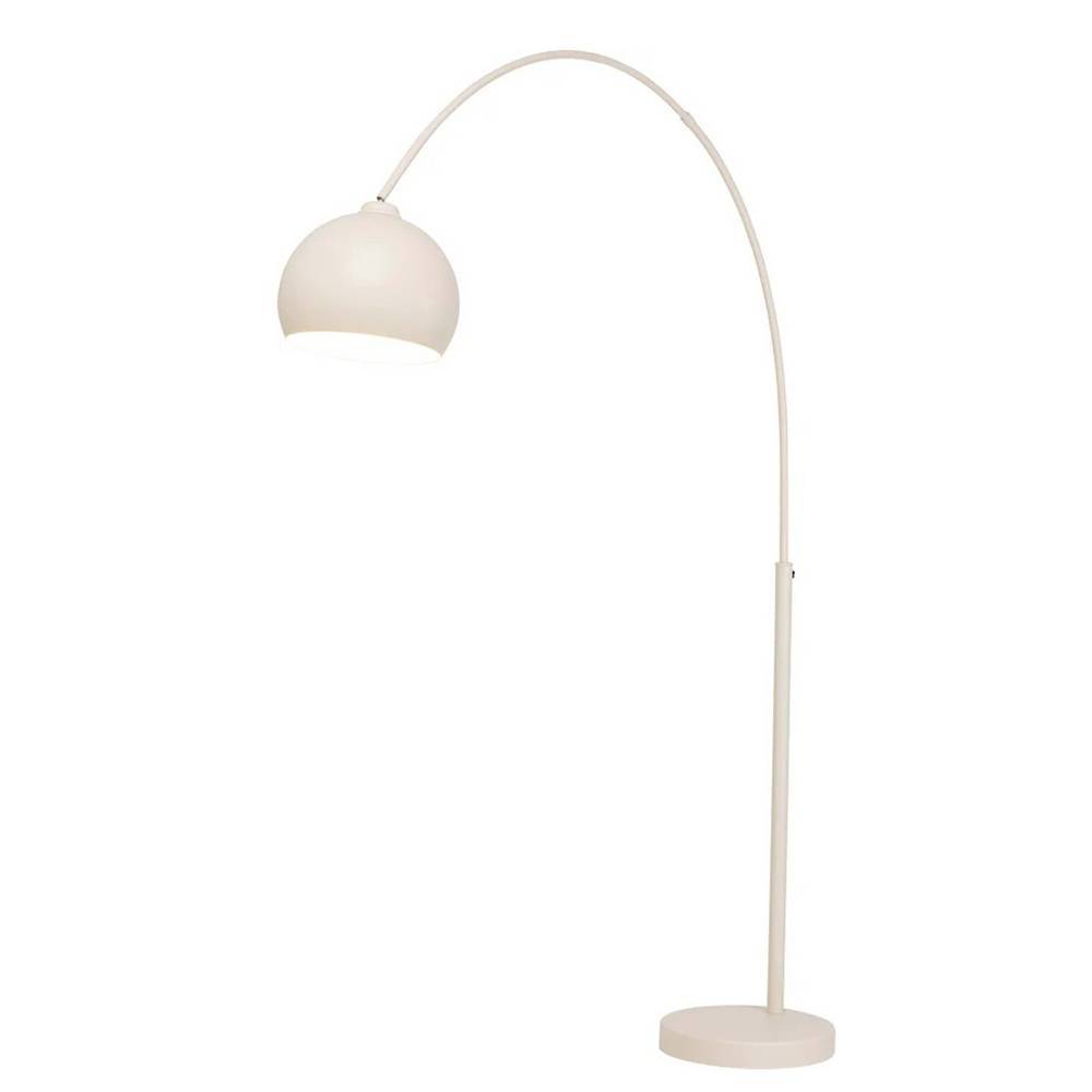 Metall Stehleuchte Cacillo in Beige 155 cm tief