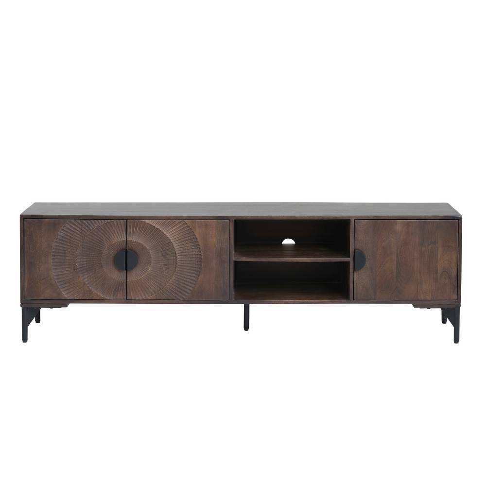 Fernseh Unterschrank Ostora in Walnussfarben 190 cm breit