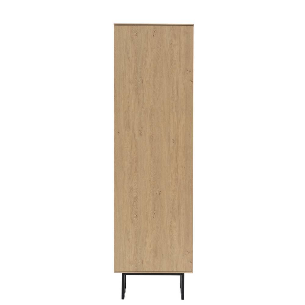 Flurschrank Carno in Eiche Stone 200 cm hoch