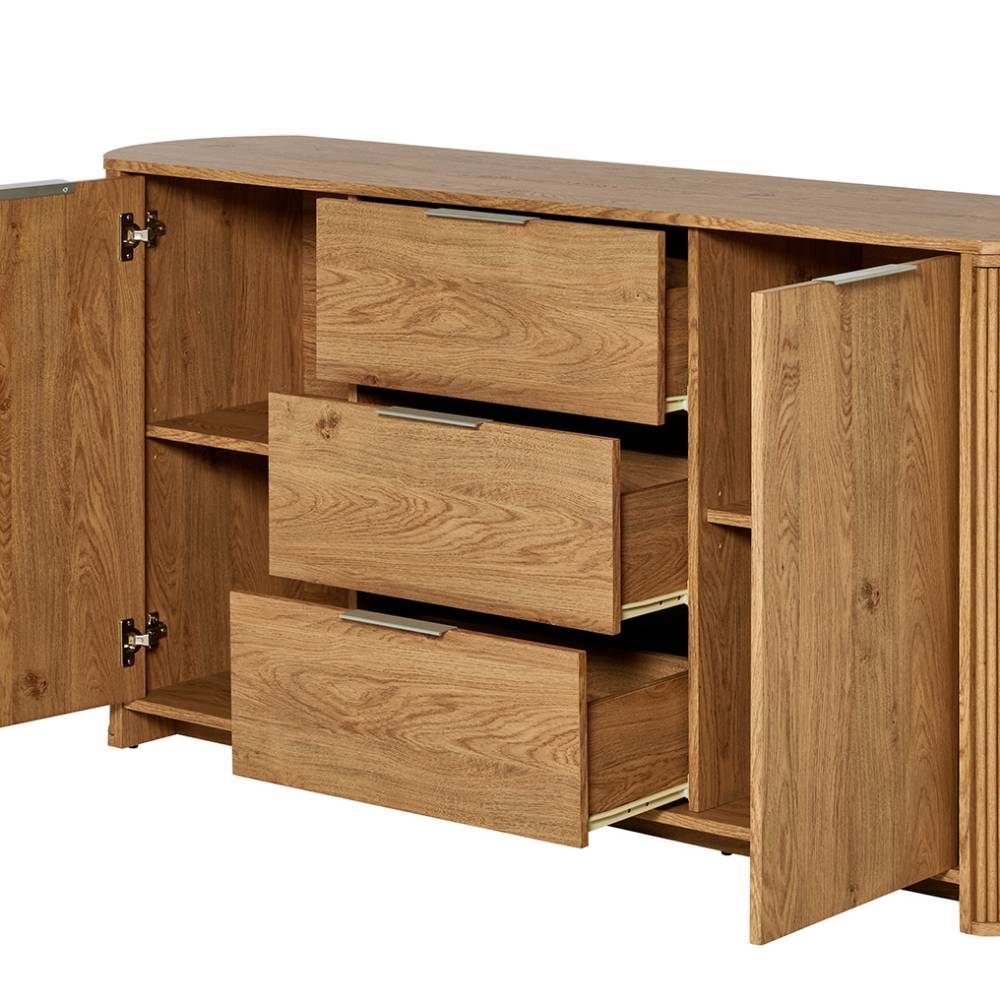 Sideboard Baldaniel in modernem Design mit drei Schubladen