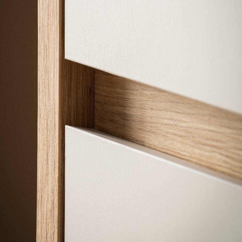 Highboard Vitrine Ikba mit Glastüren 164 cm breit