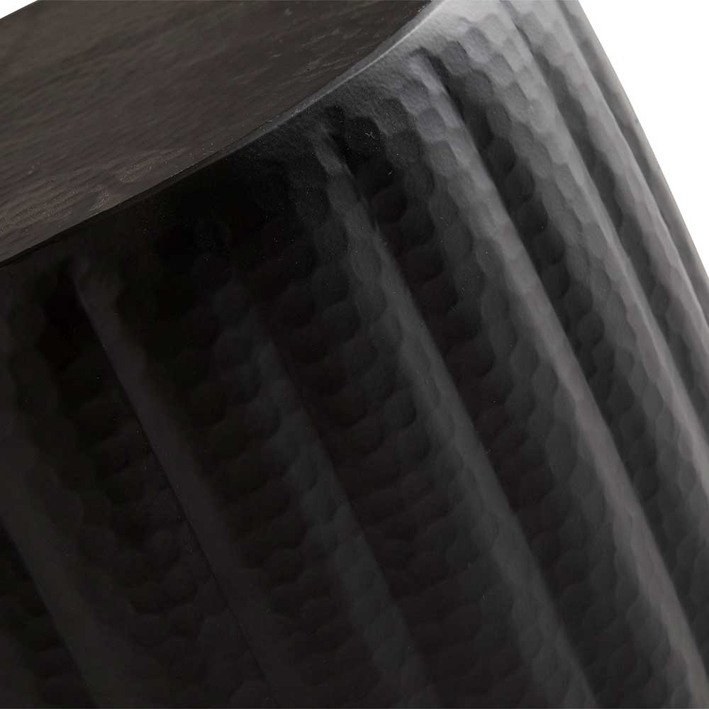Beistelltische Sofa Rosparinus in Schwarz matt aus Metall (zweiteilig)