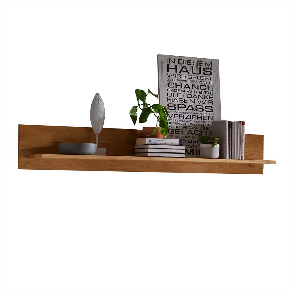 TV Wohnwand Wildeiche Onitos in modernem Design 213 cm breit (dreiteilig)