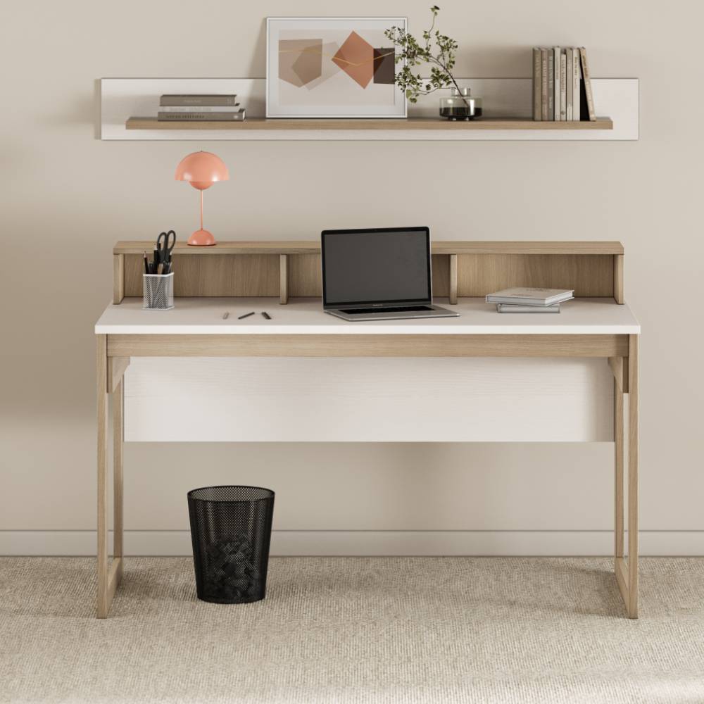 Büromöbel Set Labrassa im Skandi Design 120 cm breit (zweiteilig)