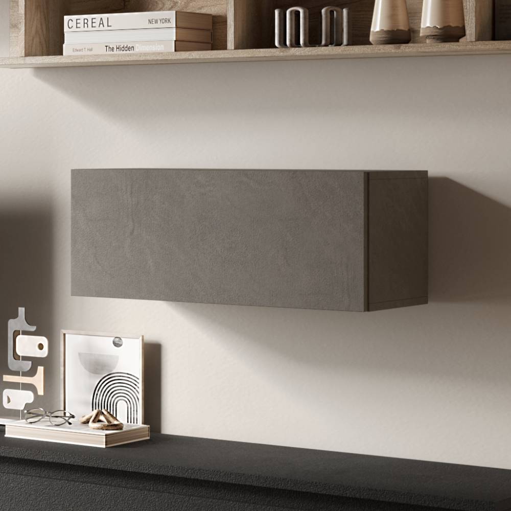 Wohnwand modern Seda melaminbeschichtet - 276 cm breit (siebenteilig)