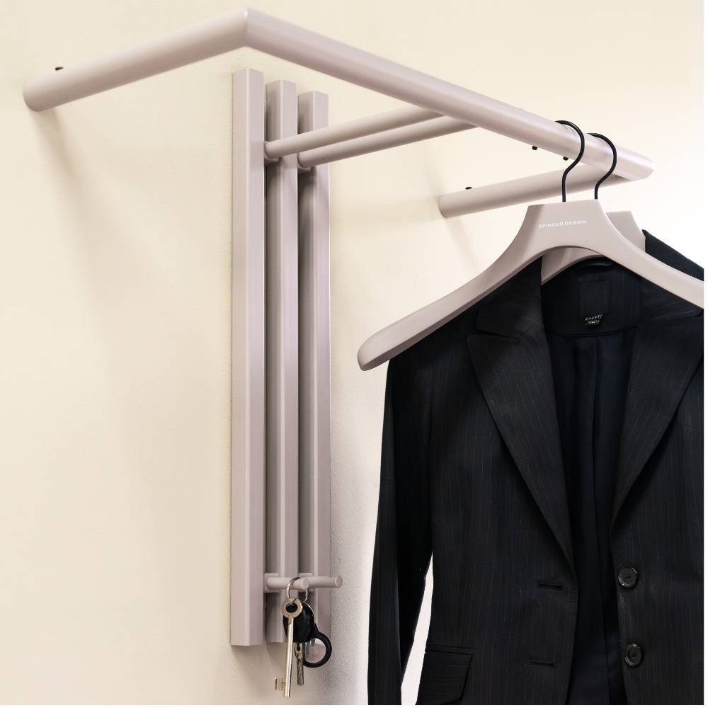 Wandgarderobe Root aus Stahl pulverbeschichtet
