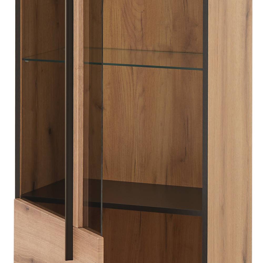TV Wohnwand Cemutra in modernem Design - Eichefarben (vierteilig)