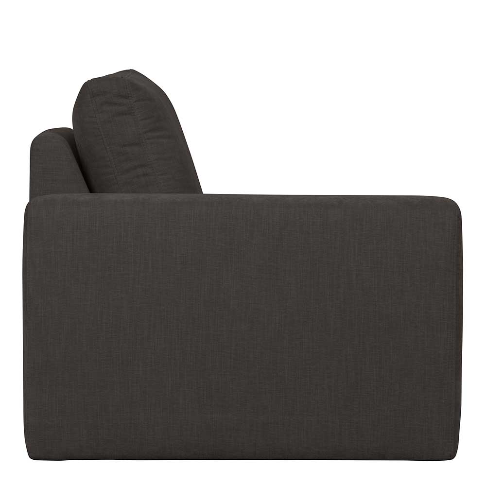 Modul Sofa Lehne links Trois in Anthrazit 115 cm breit