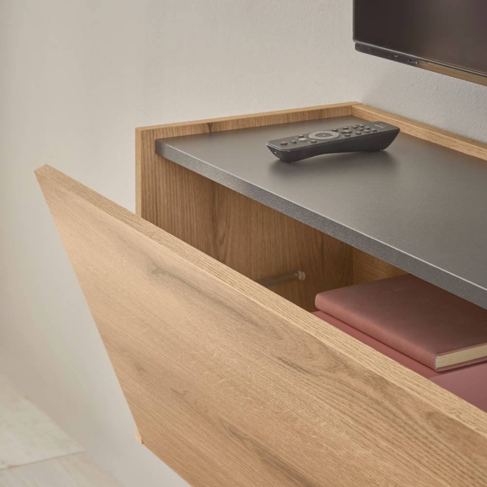 Schrankwand Wohnzimmer Castilla in modernem Design fünfteilig (fünfteilig)