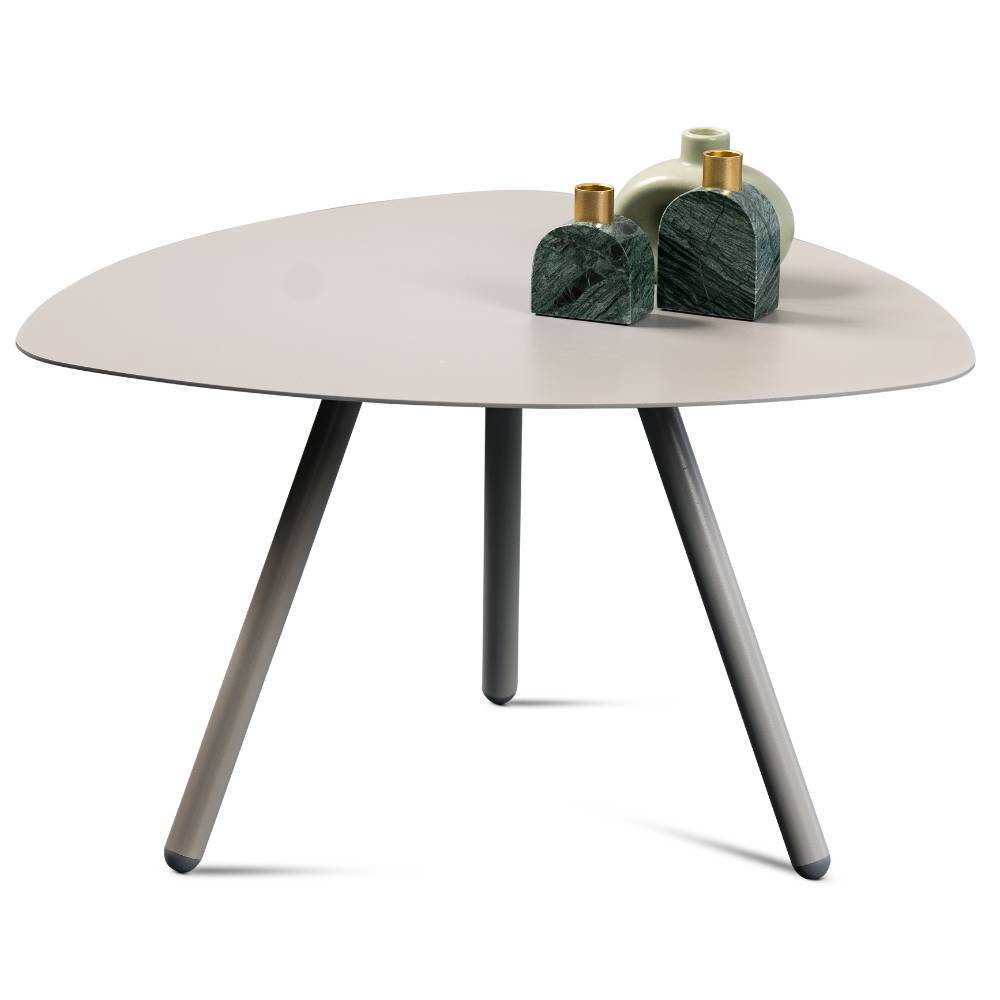 Beistelltisch Sofa Zytamos in Grau aus Metall