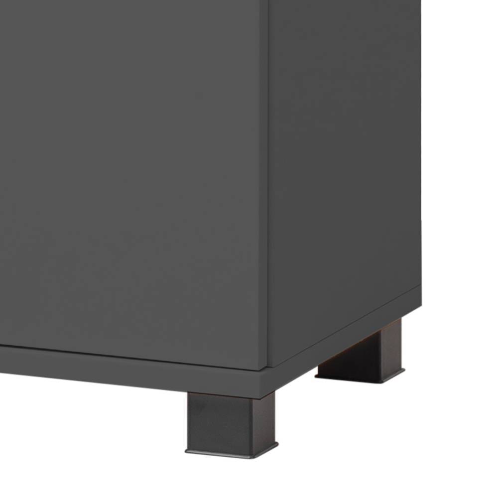 Badezimmerhochschrank Bennus in Anthrazit 30 cm breit