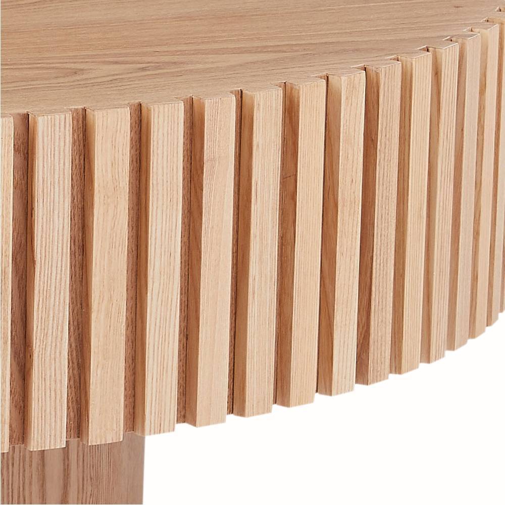 Couchtisch Dancona in runder Form echtholzfurniert