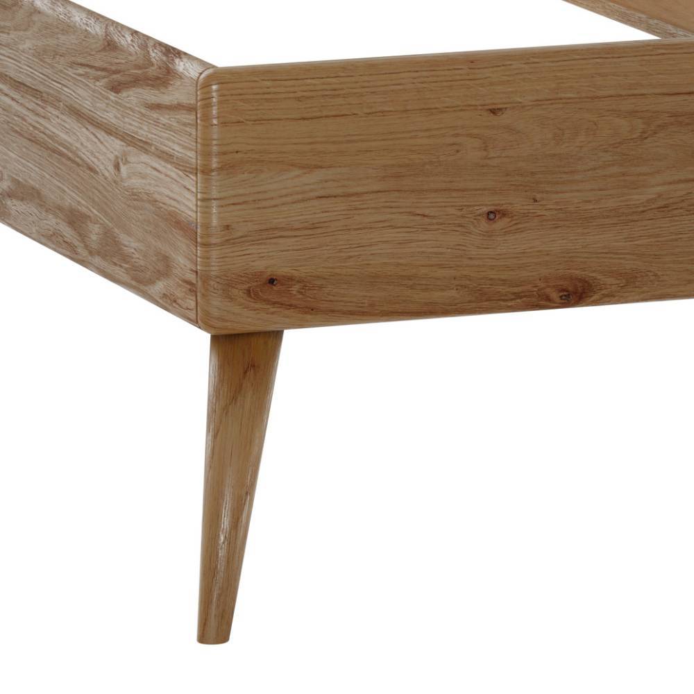 Massivholzbett Ovidiu aus Wildeiche Massivholz in modernem Design