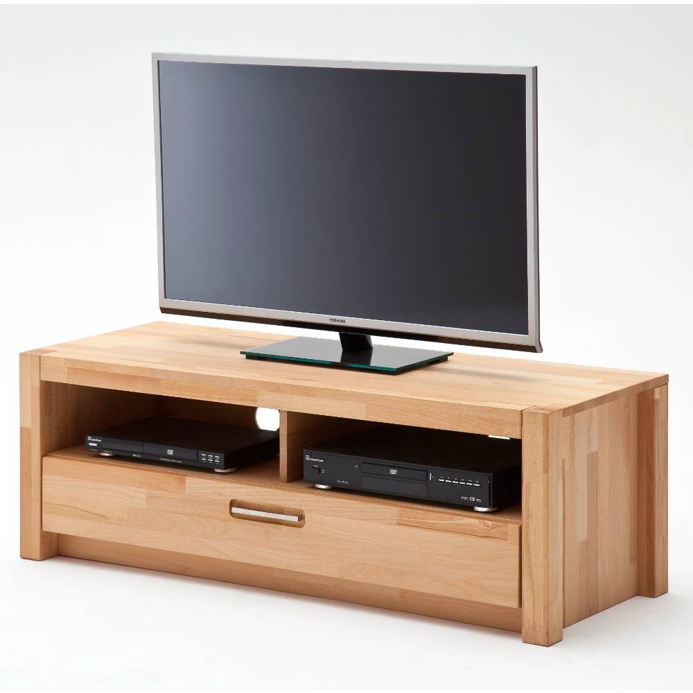 TV Lowboard Jameson aus Kernbuche Massivholz mit einer Schublade