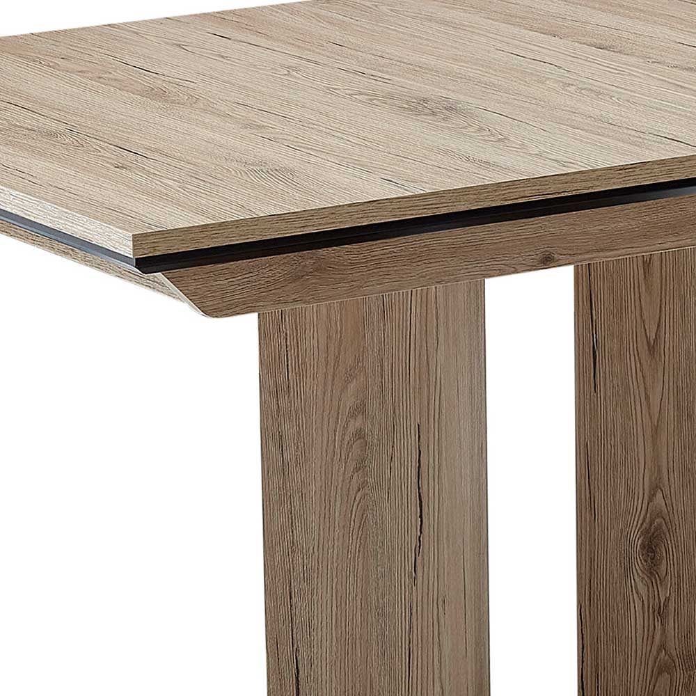 Säulentisch Bai in Wildeiche Holzoptik modernes Design