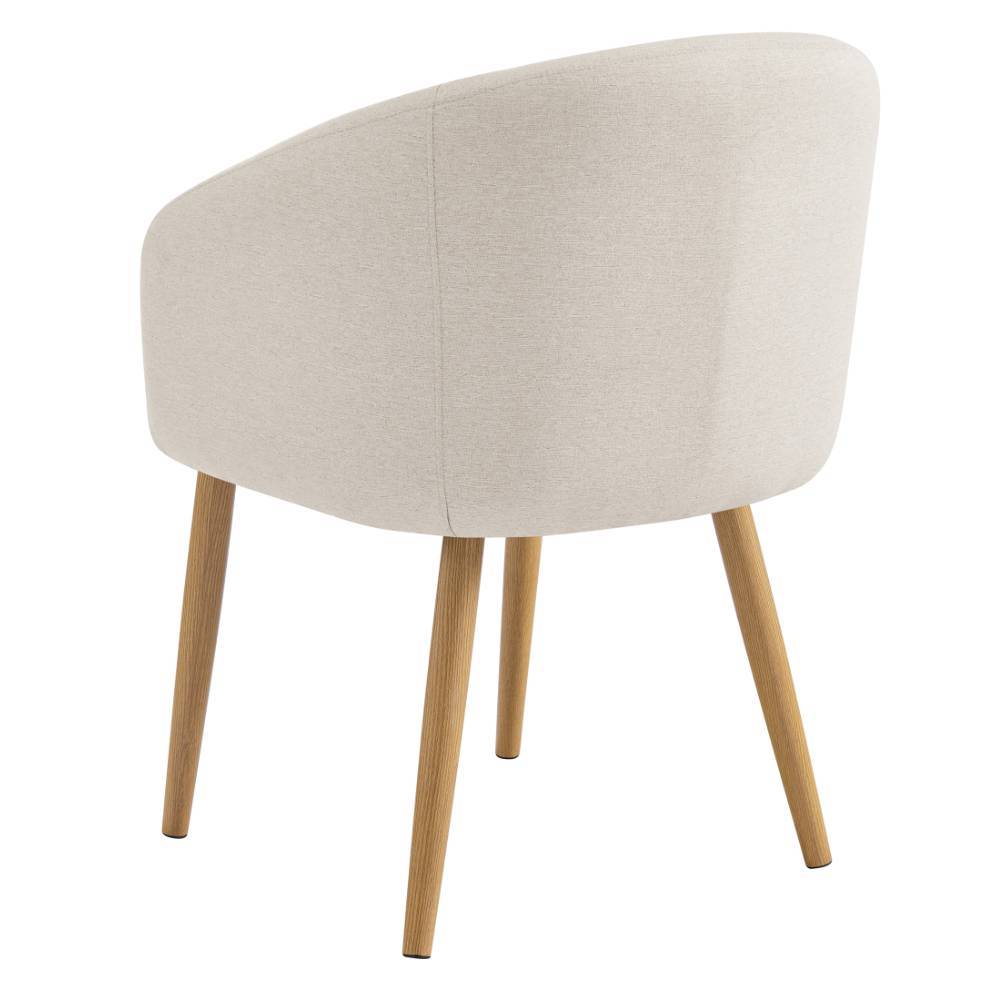 Armlehnstuhl Brazoly in Beige im Skandi Design (2er Set)