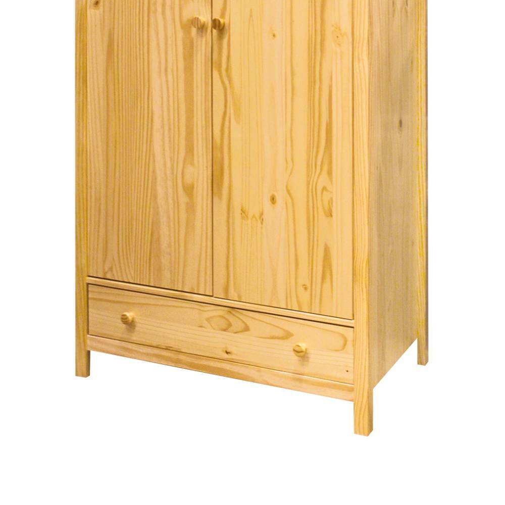 Kleiderschrank Tine aus Kiefer Massivholz mit einer Schublade