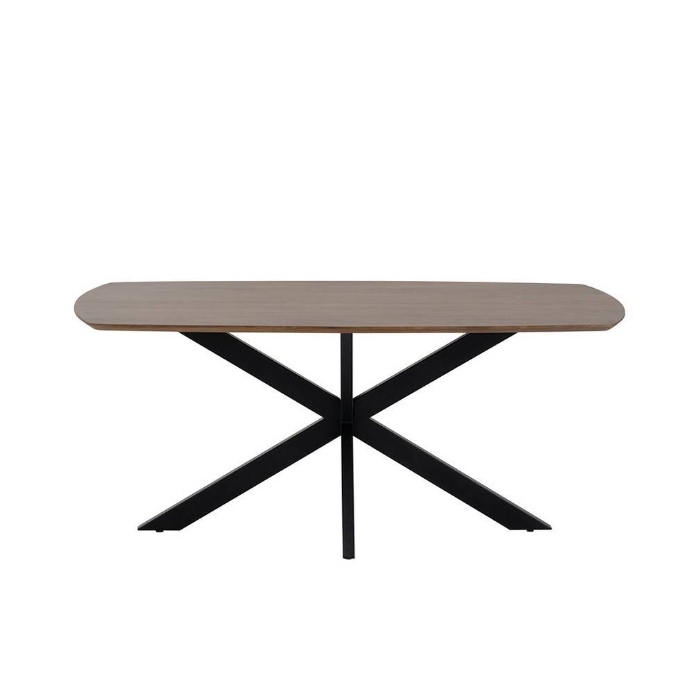 Tisch Esszimmer Lourette mit Spider Gestell und Massivholzplatte