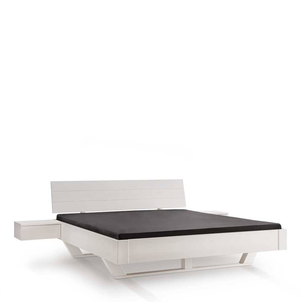 Bettgestell Venezia in modernem Design aus Kiefer Massivholz