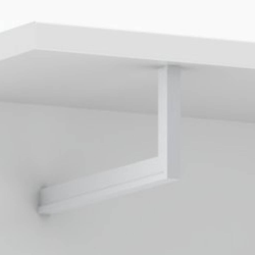 Hängegarderobe Pandoro in Weiß mit 5 Kleiderhaken