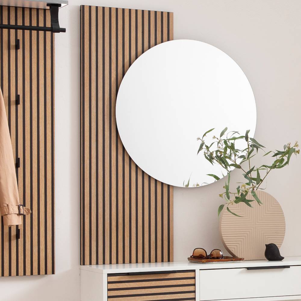 Wandspiegel Capolyna in modernem Design mit Paneel