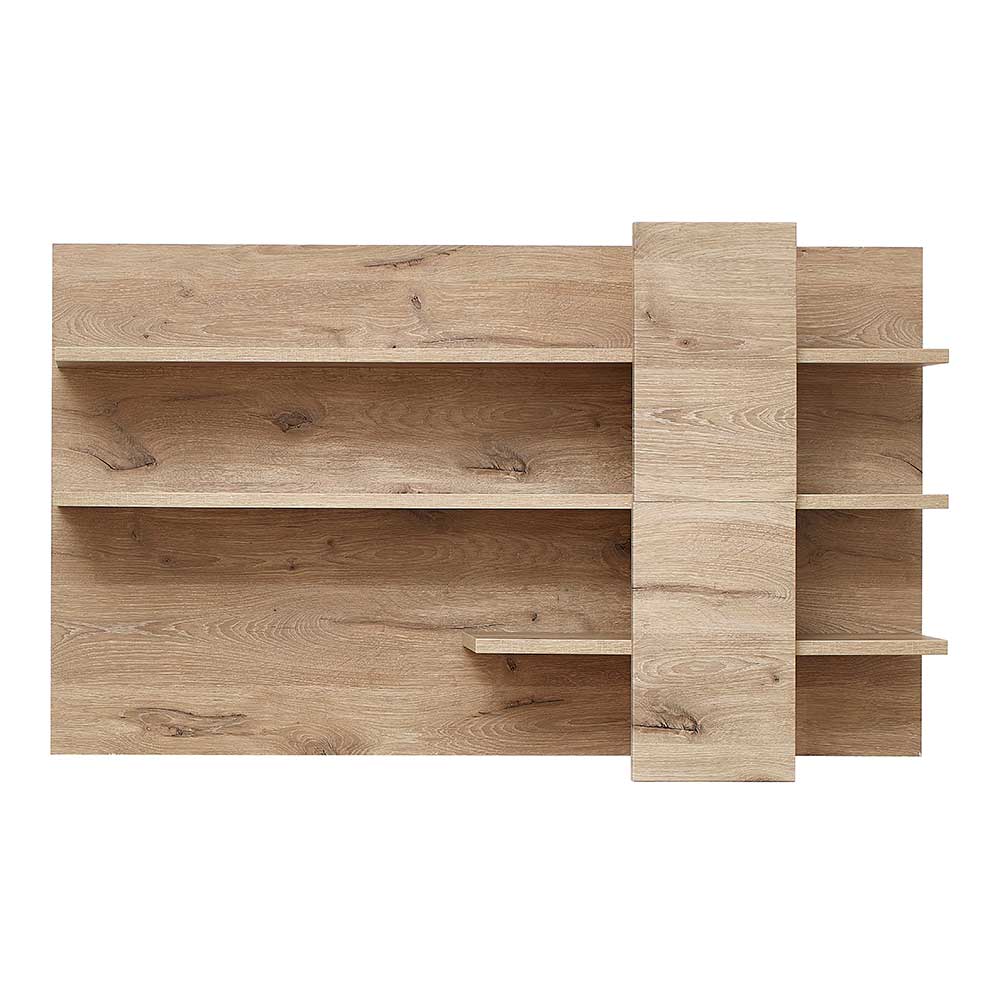 Wohnzimmer Regal Griffin in Wildeichefarben 140 cm breit