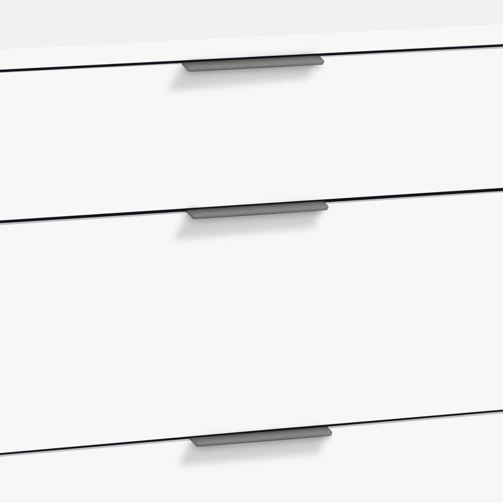 Kommode Benadetta in modernem Design mit Metallgriffen