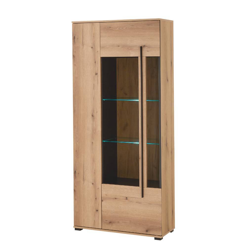 Wohnzimmer Anbauwand Cemutra in modernem Design 270 cm breit (vierteilig)
