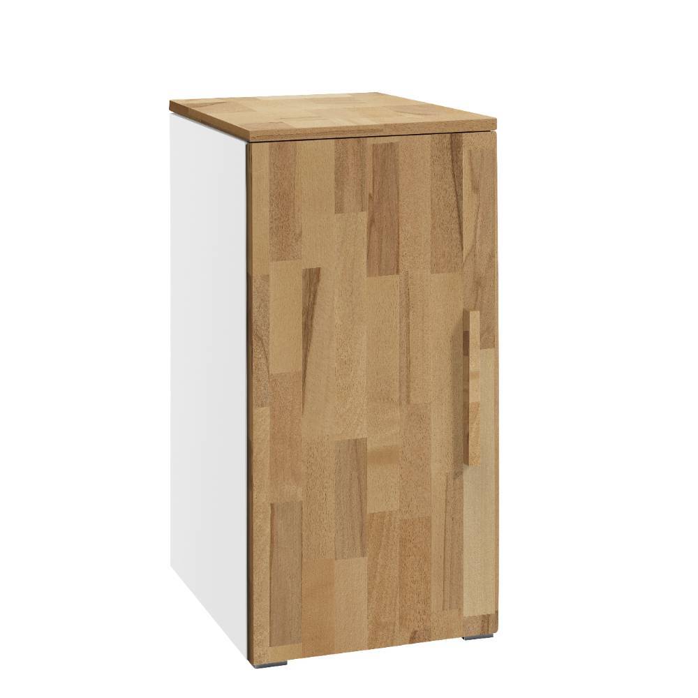 Schrank Obrato mit Drehtür und Holzgriff