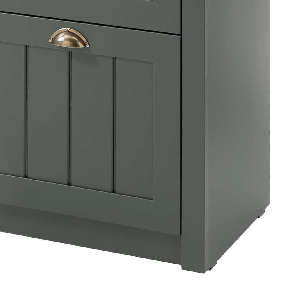 Dielenkleiderschrank Clujia in Dunkelgrün 60 cm breit