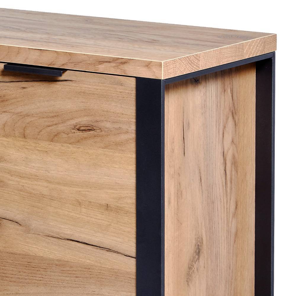 Esszimmer Kommode Princiva im Industry und Loft Stil mit Bügelgestell aus Metall