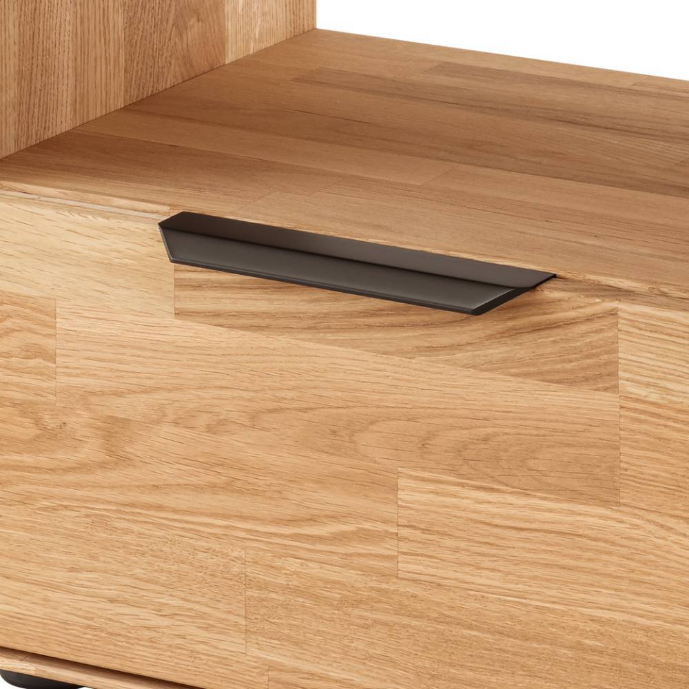 Nachtschrank Argeta mit einer Schublade aus Wildeiche Massivholz