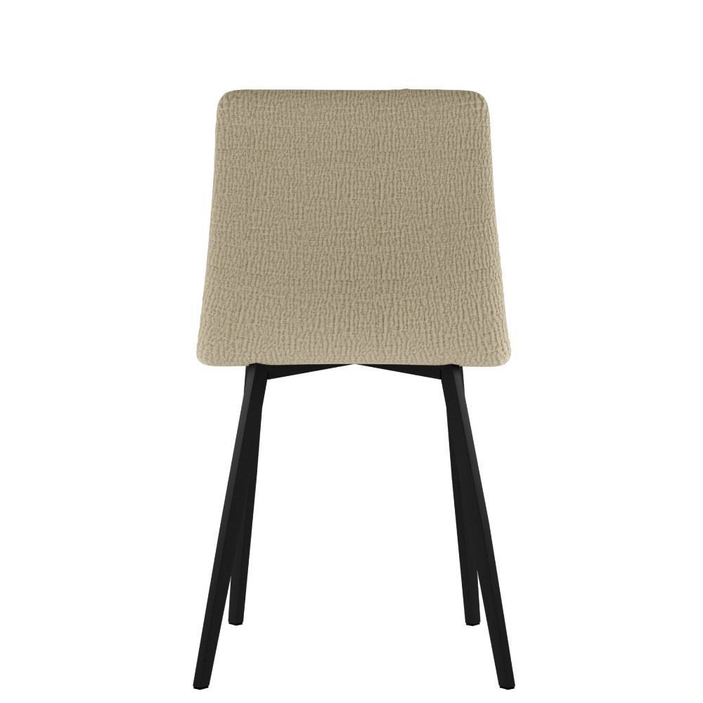 Esszimmerstuhl Madhu in Beige aus Strukturstoff (4er Set)