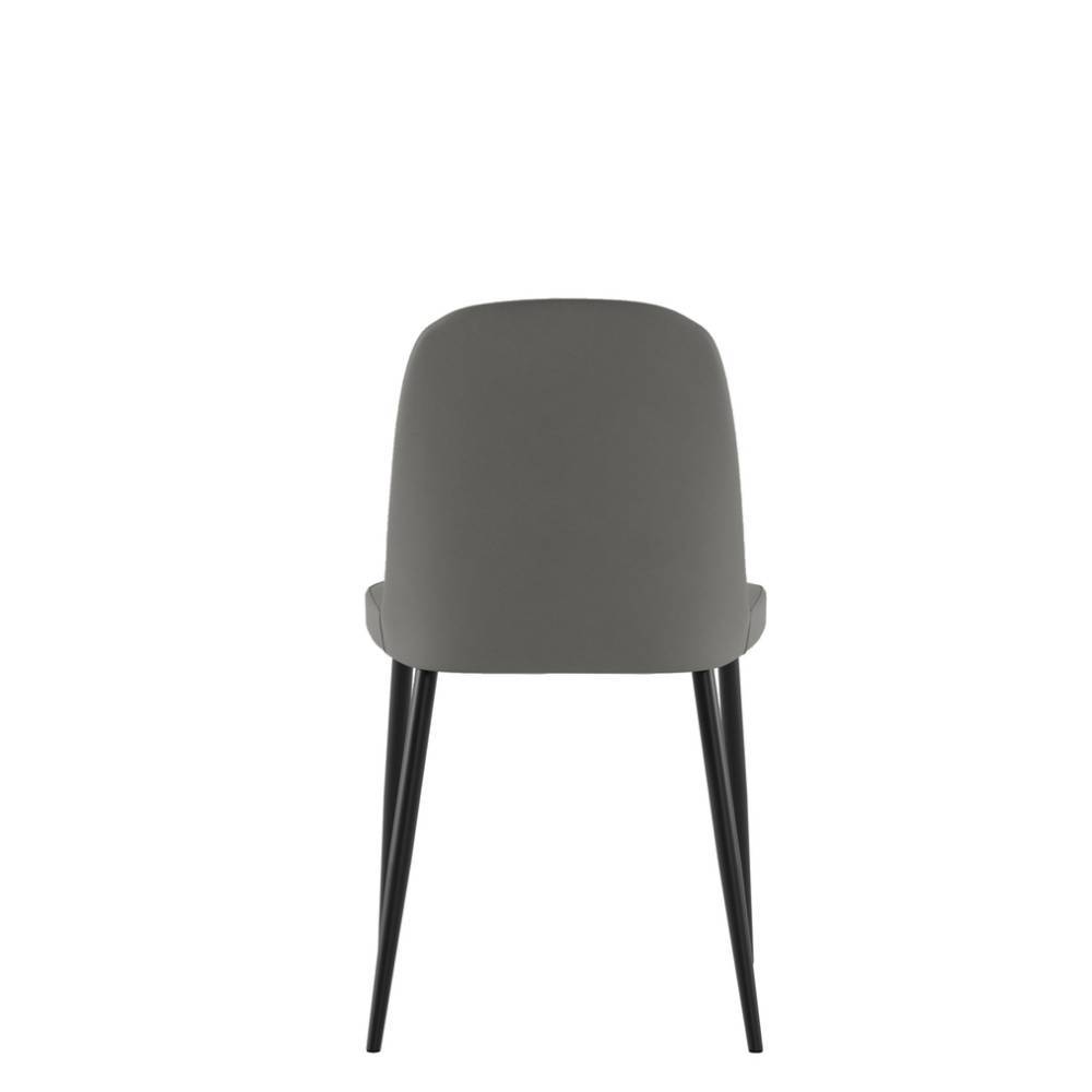 Kuechenstuhl Gela mit Gestell aus Metall 47 cm Sitzhöhe (4er Set)