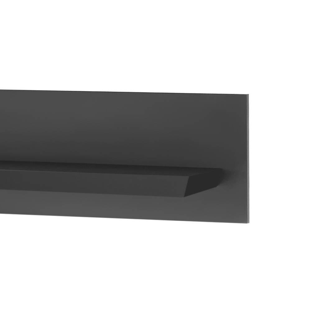 Wandregal Enjta in Schwarz matt 140 cm breit