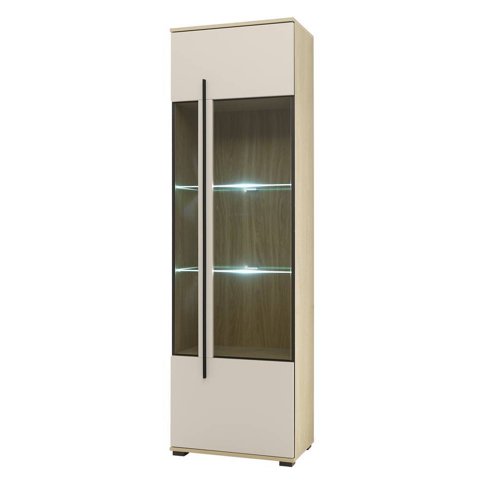 Vitrinenschrank Helina 200 cm hoch in modernem Design