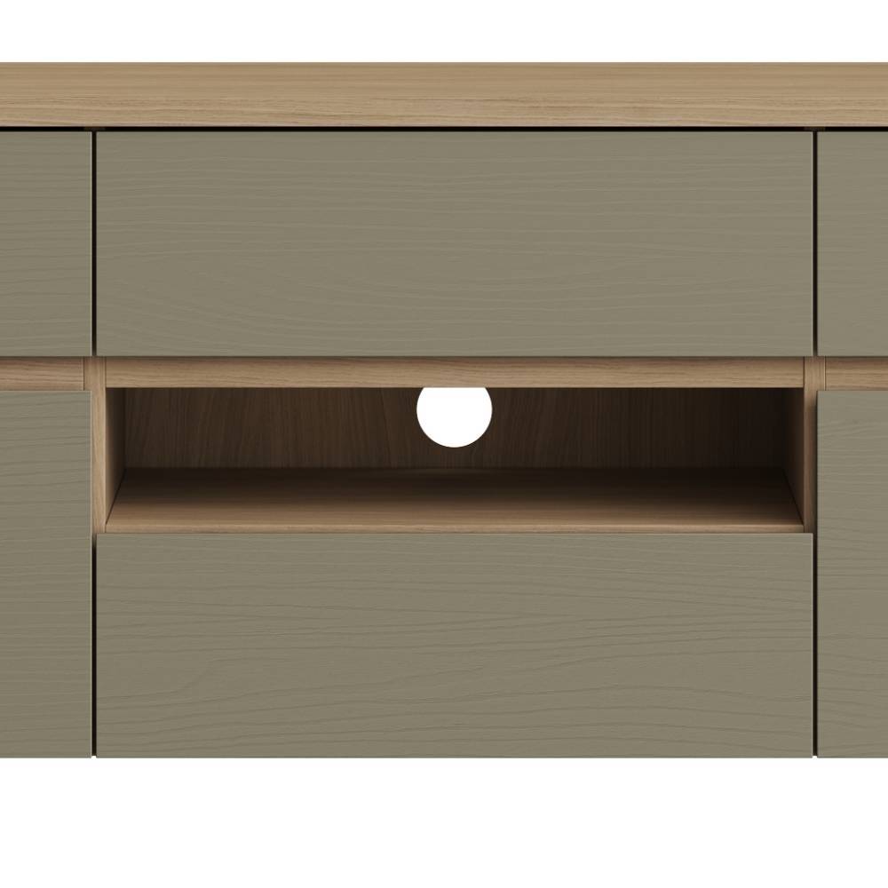 Wohnwand Fine im Skandi Design 195 cm hoch (vierteilig)
