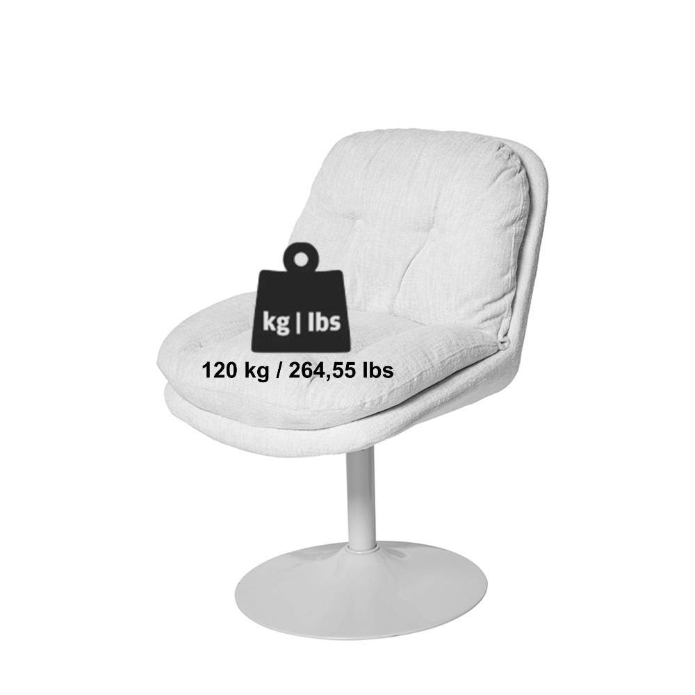 Lounge Sessel Scijara in Grau mit Gestell aus Metall (2er Set)