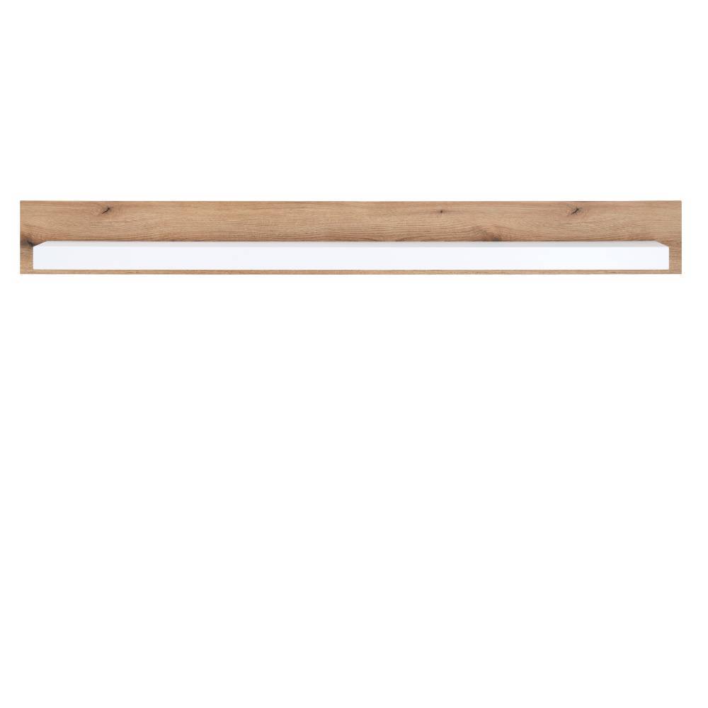 Wohnzimmer Anbauwand Asprecca in modernem Design 195 cm hoch (dreiteilig)